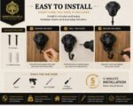 Hawken & Hill Cast Iron Dog Wall Hook, Rustic Black Decorative Dog Face Hook, Heavy Duty Wall Mounted Hook for Dog Leashes, Coats, Keys & Entryway Storage, Pack of 1 - Image 8